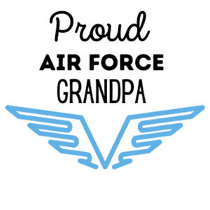 PROUD Air Force Grandpa Car Decal Sticker
